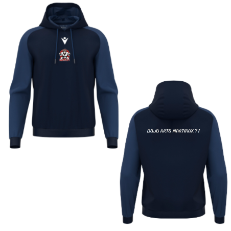Sweat à capuche MACRON HORN Marine - DAM71