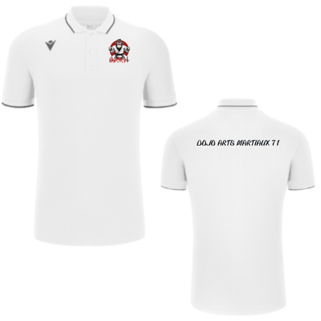 Polo MACRON COMEDY ECO Blanc - DAM71