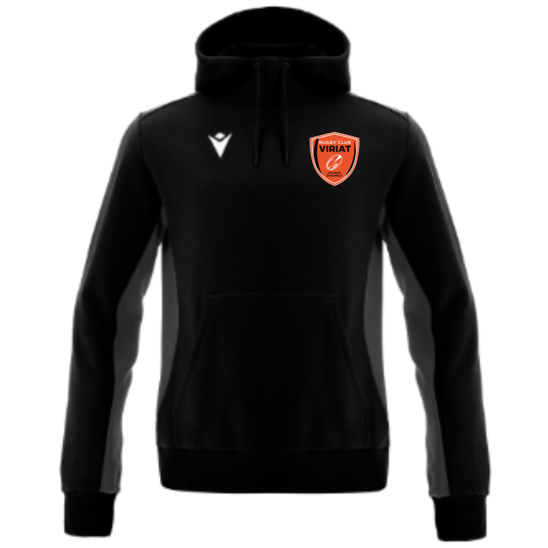 Sweat à capuche MACRON DANCE Noir/Anthracite RCV - RCV