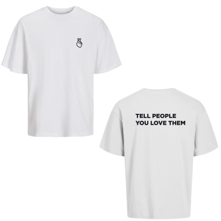T-shirt oversize - Tell People You Love Them - DUCH