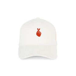 Casquette velours - cœur...